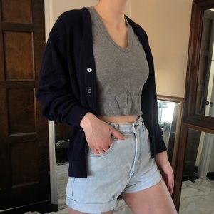 Vintage challenger navy blue cardigan